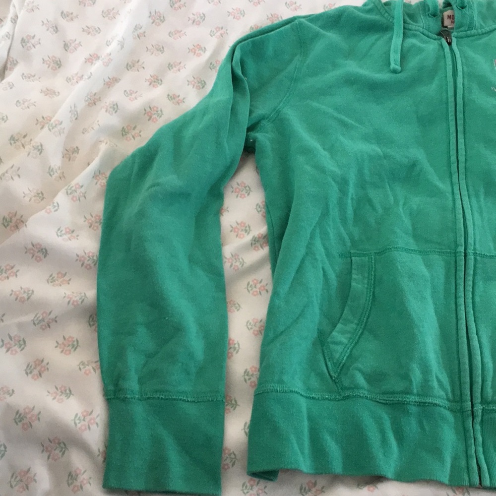 Zip up hoodie.